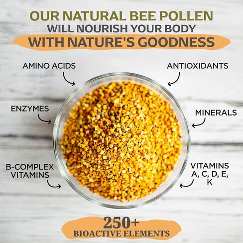 Jamie’s Hive to Table Raw Bee Pollen, 10 oz – 100% Pure Bee Pollen – Harvested from Flowers, Naturally Dried for Freshness – Great for Smoothies, Oatmeal & Recipes in Saudi Arabia