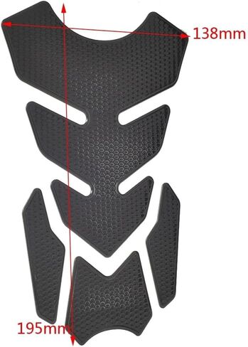 Universal Motorcycle Gas Fuel Tank Pad Protector Rubber Pad(Silver) in Saudi Arabia