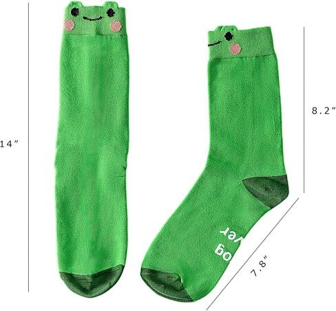 Animal Cute Frog Crew Socks Novelty Socks Stockings Birthday Gifts in Saudi Arabia