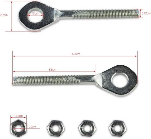 0.4" Chain Axle Adjuster Tensioner for 50cc 70cc 90cc 110cc 125cc ATV Quad Dirt Bike Go Kart Taotao Peace Sunl in Saudi Arabia