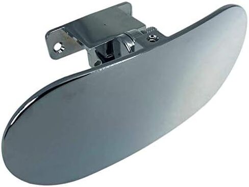 Pactrade Marine Boat Ski Wide Oval Convex Mirror Tinted Shatter Proof Chrome Plated Steel Deck Windshield Mounted Dash in Saudi Arabia