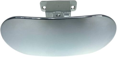 Pactrade Marine Boat Ski Wide Oval Convex Mirror Tinted Shatter Proof Chrome Plated Steel Deck Windshield Mounted Dash in Saudi Arabia