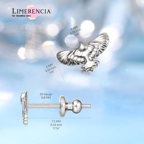 Limerencia F136 Hypoallergenic Grate Zirconia Zirconia Pure Titanium Studs ، G23 Small Dainty Arrings for Women's Compons in Kuwait