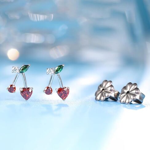 Limerencia F136 Hypoallergenic Grate Zirconia Zirconia Pure Titanium Studs ، G23 Small Dainty Arrings for Women's Compons in Kuwait