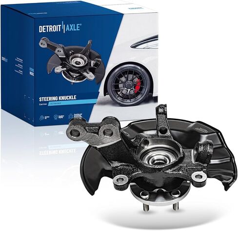 Detroit Axle - مفصل التوجيه الأمامي لـ Toyota 09-13 Corolla Matrix ، Touring Knuckle & Wheel Hub Assembly 2009 2010 2012 2013 استبدال in Saudi Arabia