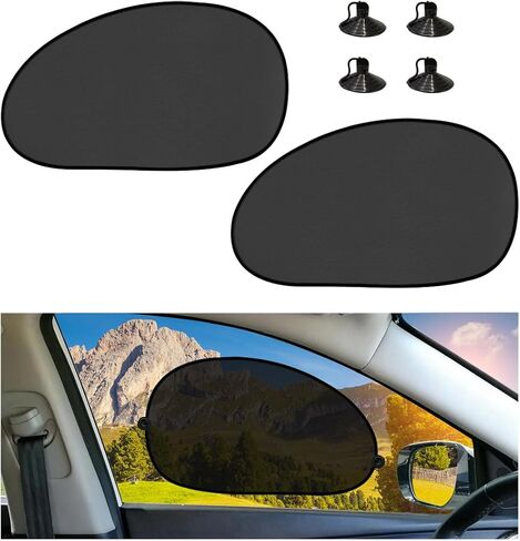 5PCS Car Rear Windshield Shade, 39"×20" Cling Sunshade Rear Window Cover with Suction Cups, Sunlight, Glare and UV Rays Blocker Protection for Your Baby, Car Accessories in Saudi Arabia