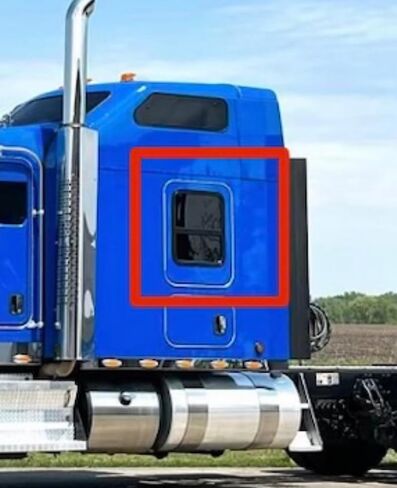 ستارة متوافقة مع Kenworth W900 T660 T800 T600 ستارة/غطاء نافذة نائمة. (رمادي) in Saudi Arabia