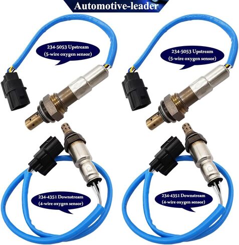 4Pcs 234-5053 234-4351 Upstream Air Fuel Ratio Downstream Oxygen O2 Sensor for Acura MDX 3.7L 3664CC V6 Gas SOHC Naturally Aspirated 2007 2008 2009 36532-RGW-A01 36531-RYE-A01 in Kuwait