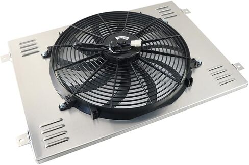 مروحة كهربائية من الألومنيوم كفن كفن لعام 1979-1993 دودج D150 D250 D350 W150 W250 5.2 5.9 V8 in Saudi Arabia