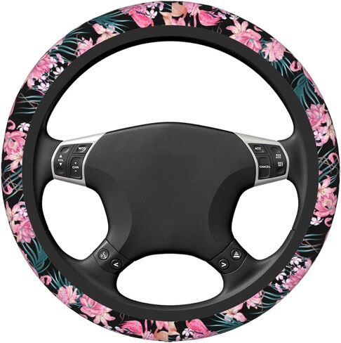 Gothic Moth Steering Wheel Cover Non-Slip Auto Steering Wheel Protector Car Accessories Universal Fit 15 Inches for Men Women in Kuwait