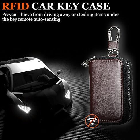Frienda Faraday Car Key Case Protector fob for Car Carbon Carbon Auto RFID Forcing Flocing Bage Acags anti- in Kuwait