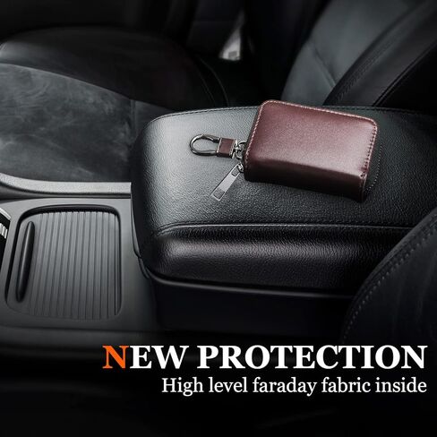 Frienda Faraday Car Key Case Protector fob for Car Carbon Carbon Auto RFID Forcing Flocing Bage Acags anti- in Kuwait