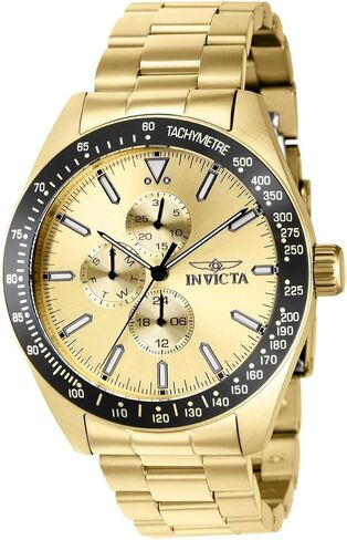 Invicta Men's 38968 Aviator Quartz Multifunction Black Dial Watch in Saudi Arabia