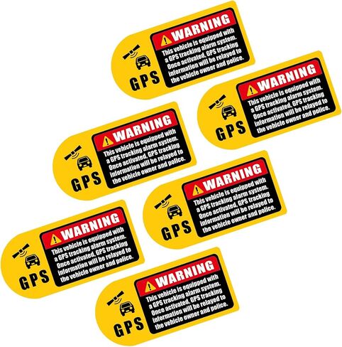6PCS Camera Video Recording Warning Stickers, Posted On The Inside of The Car Window,Can be Seen from Outside The Car. Anti-Theft/Adhesive Design in Saudi Arabia