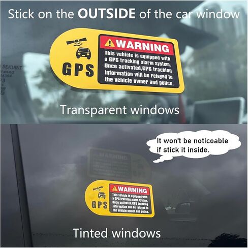 6PCS Camera Video Recording Warning Stickers, Posted On The Inside of The Car Window,Can be Seen from Outside The Car. Anti-Theft/Adhesive Design in Saudi Arabia