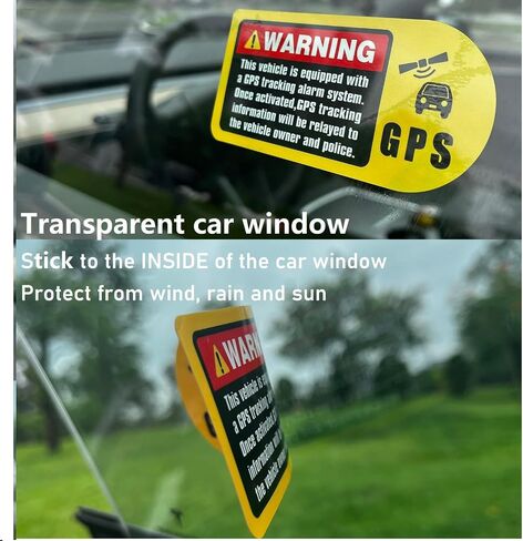6PCS Camera Video Recording Warning Stickers, Posted On The Inside of The Car Window,Can be Seen from Outside The Car. Anti-Theft/Adhesive Design in Saudi Arabia