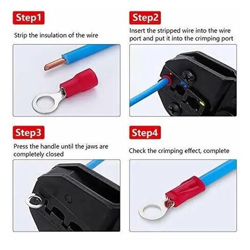 140 Pieces Assorted Spade Terminal Ring Fork Lug Crimp Butt Connector Insulated Wire and Cable Connector kit in Kuwait