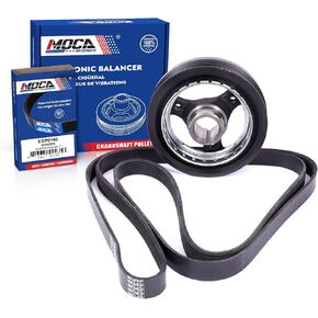 MOCA Harmonic Balancer Serpentine Belt Fit for 2001-2005 for Chevrolet Venture 3.4L & 2001-2004 for Oldsmobile Silhouette 3.4L & 2001-2005 for Pontiac Montana 3.4L in Kuwait