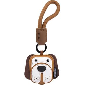 Dachshund Bulldog Keychain Dog Shaped Leather Bag Charm, Cute Keyring for Women Men Teens Gifts in Kuwait