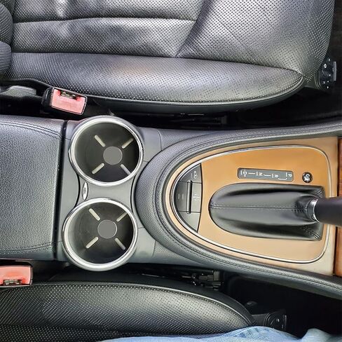 حامل كوب كوب كأس مزدوج للبنز W219 سلسلة CLS500 2006-2011 ، CLS55 AMG 2006 ، CLS550 2007-2011 ، CLS63 AMG 2007-2011 أرقام الاستبدال# 2196800414 ، 21968004147G50 (Gray) in Saudi Arabia