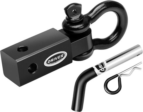 2 Inch Shackle Hitch Receiver with 5/8" Hitch Pin - 5-Ton (10,000 Pound) Towing Capacity Accessory with 3/4" D-Ring in Kuwait