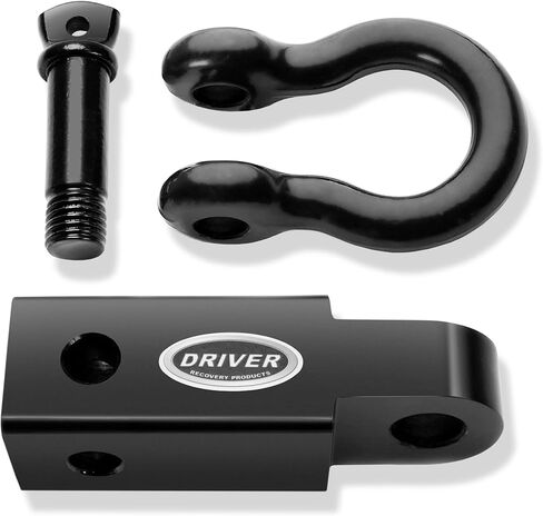2 Inch Shackle Hitch Receiver with 5/8" Hitch Pin - 5-Ton (10,000 Pound) Towing Capacity Accessory with 3/4" D-Ring in Kuwait