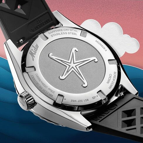 Mido Ocean Star Declussion WorldTimer - السويسري أوتوماتيكي ساعة للرجال - الاتصال الأسود - الحالة 40.5 مم - M0268291705100 in Saudi Arabia