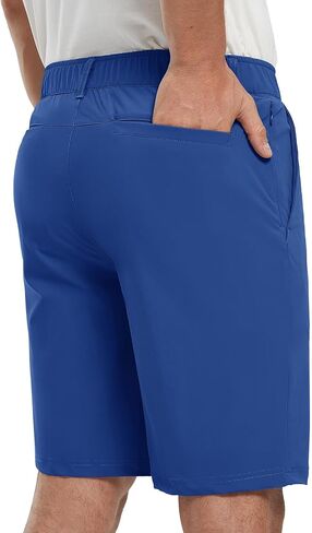 TBMPOY Men's Stretch Golf Shorts 9" Lightweight Cargo Hiking Work Business Quick Dry Short for Casual Travel 5 Pockets in Saudi Arabia