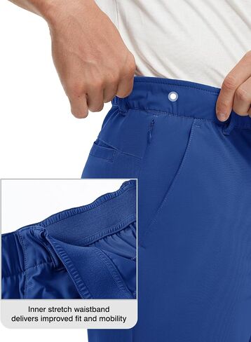 TBMPOY Men's Stretch Golf Shorts 9" Lightweight Cargo Hiking Work Business Quick Dry Short for Casual Travel 5 Pockets in Saudi Arabia