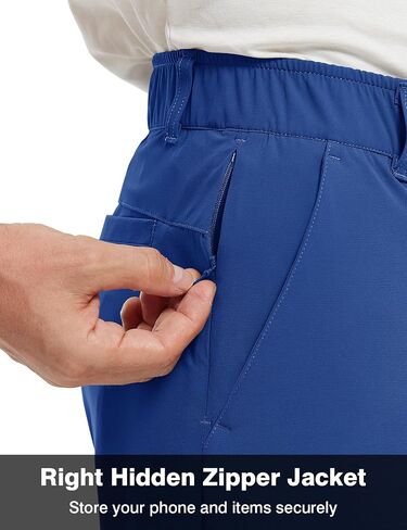 TBMPOY Men's Stretch Golf Shorts 9" Lightweight Cargo Hiking Work Business Quick Dry Short for Casual Travel 5 Pockets in Saudi Arabia