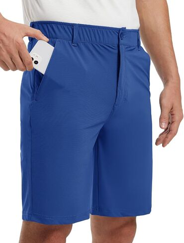 TBMPOY Men's Stretch Golf Shorts 9" Lightweight Cargo Hiking Work Business Quick Dry Short for Casual Travel 5 Pockets in Saudi Arabia