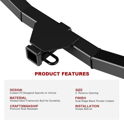 APS Assembly Class 3 Trailer Hitch 2 بوصة أنبوب مستقبل القطر يتوافق مع Mazda CX-9 2007-2015 in Saudi Arabia