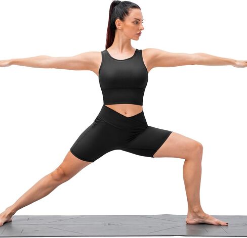 نساء راكب الدراجة النارية بسلاسة سلس شورت شورت 5 "عالية الخصر مع جيوب اليوغا صالة الألعاب الرياضية in Kuwait