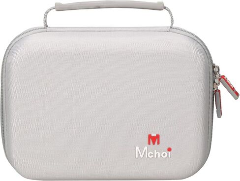 حافظة صلبة من Mchoi متوافقة مع صانع الملصقات Brother P-Touch PTD220 D210، وحوامل منظمة مع جيب شبكي يناسب أشرطة الملصقات، ومحول التيار المتردد، وكابلات الشحن، والحافظة فقط، أسود in Saudi Arabia