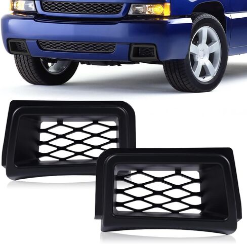 PIT66 Front Bumper Air Duct, Compatible with 03-07 Chevy Silverado 1500 Front Bumper Caliper Air Duct Left & Right Gray in Saudi Arabia