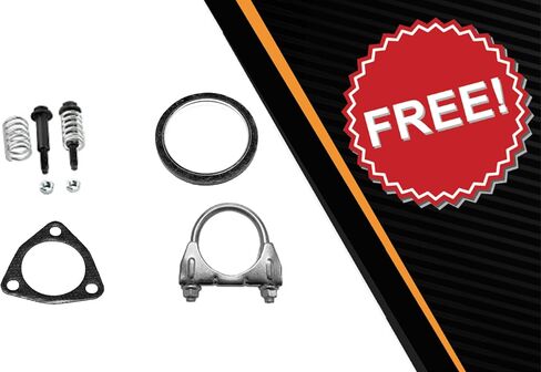 Northeastern Exhaust | Stainless Steel Resonator and Muffler Exhaust Kit Compatible for 2001-2005 Honda Civic 1.7L | 2001-2003 Acura EL 1.7L | Automotive Replacement Part in Saudi Arabia