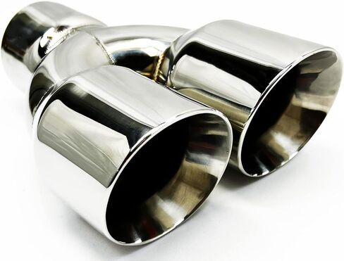 نصيحة العادم 3.00 "مدخل مزدوج 3.50 × 9.00 جولة طويلة WDWDRS3500950-300-HP-SS جدار مزدوج مصقول 304 نصيحة عادم Wesdon المقاوم للصدأ in Saudi Arabia