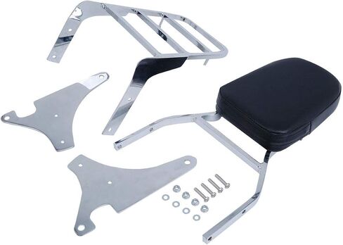 TCT-MT Chrome Backrest Sissy Bar Rack Fit for Kawasaki Vulcan VN 400 800 1995-2012 in Saudi Arabia