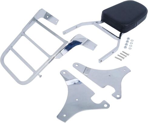 TCT-MT Chrome Backrest Sissy Bar Rack Fit for Kawasaki Vulcan VN 400 800 1995-2012 in Saudi Arabia