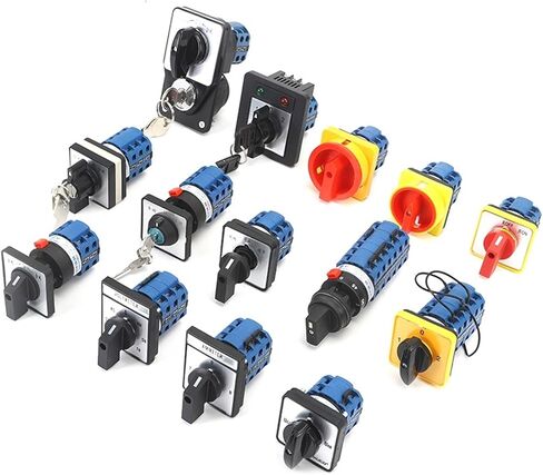 SZW26/LW26-20 D307.5GL 20A 5 Poles 3 Positions 1-0-2 Panel Mounted Electric Transfer Rotary Cam Changeover Switch in Saudi Arabia