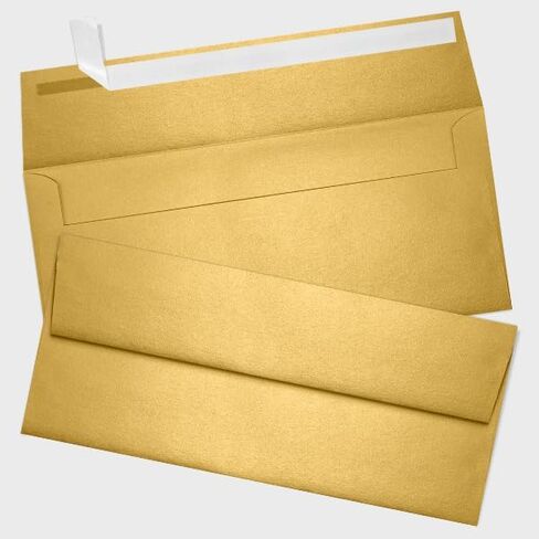 مظاريف دعوة Slimline رقم 9 من LUXPaper | قشر واضغط | 3 7/8 بوصة × 8 7/8 بوصة | الكتان الأبيض | 80 رطل. نص | 50 الكمية in Saudi Arabia