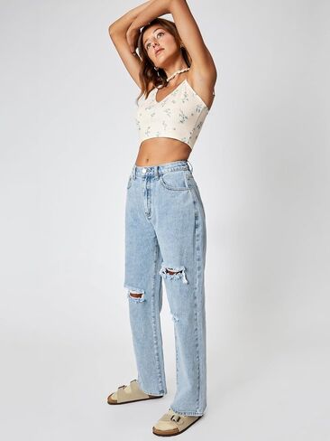 CIDER Denim Basic Ripped Jeans in Saudi Arabia