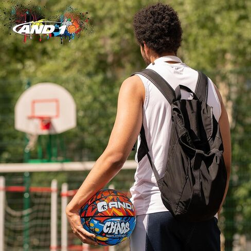 AND1 Chaos Rubber Basketball: Official Regulation Size 7 (29.5 inches) Rubber Basketball - Deep Channel Construction Streetball, Made for Indoor Outdoor in Kuwait