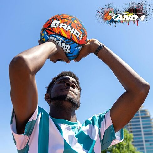 AND1 Chaos Rubber Basketball: Official Regulation Size 7 (29.5 inches) Rubber Basketball - Deep Channel Construction Streetball, Made for Indoor Outdoor in Kuwait