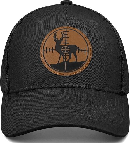 قبعة صيد عزيزي ، قبعات سائق الشاحنة Snapback ، جلود تصحيح شبكة بيسبول ، هدايا هنتر للرجال أبي جد in Kuwait