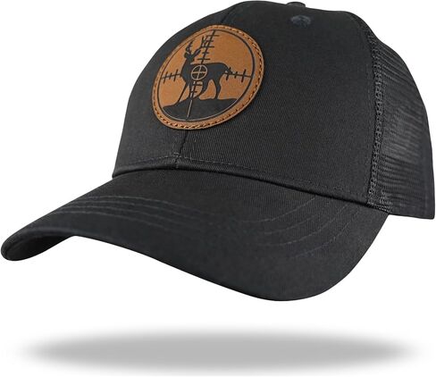 قبعة صيد عزيزي ، قبعات سائق الشاحنة Snapback ، جلود تصحيح شبكة بيسبول ، هدايا هنتر للرجال أبي جد in Kuwait