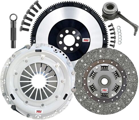 مجموعة قابض Clutchmaxpro Heavy Duty OEM مع دولاب الموازنة الكرومولي مع أسطوانة العبيد متوافقة مع 2008-2013 A3 2008-2018 Beetle CC GTI Jetta Turbo TSI CBFA CCTA (CP17168HDWS-LSF17168-CK) in Saudi Arabia