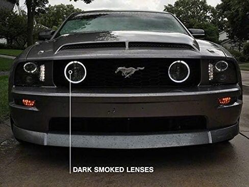 Raxiom LED LED Halo Lights ؛ chrome متوافق مع 05-12 موستانج GT in Saudi Arabia
