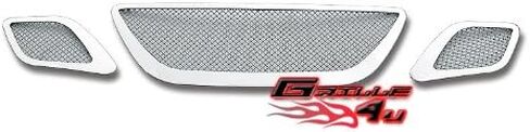 APS Premium Stainless Steel Chrome Mesh Grille Grille Insert متوافق مع Saab 9-7X 2007 2008 2008 2010 Main N19-T94557V in Saudi Arabia