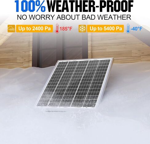 SOLPERK Solar Panel Kit 50W 24V, Intelligent Waterproof 10A PWM Controller, Home Outdoor Solar Battery Charger for RV Car Boat Marine Tractor Camping, 24 Volt Batteries Solar Panel Charger in Saudi Arabia